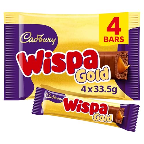 Cadbury Wispa Gold Chocolate, ...e, 4 x 38.3 g Bars (Pack of 1) - down 33.04% (£0.74) to £1.50 from £2.24