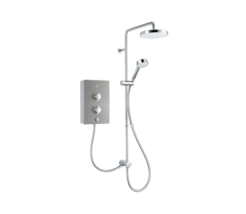 Mira Showers 1.1941.001 Elite ...ic Shower 9.8kW - White/Chrome - down 21.32% (£57.44) to £212.00 from £269.44