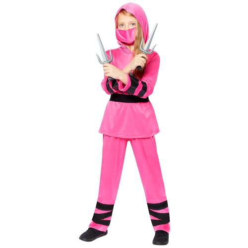 amscan 9918145 - Girls Pink & ...Costume with Mask Age: 6-8 Yrs - down 31.63% (£5.99) to £12.95 from £18.94