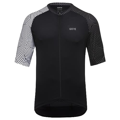 GORE Wear C5 Men's Cycling Sho...Sleeve Jersey, XL, Black/White - down 32.38% (£20.07) to £41.92 from £61.99