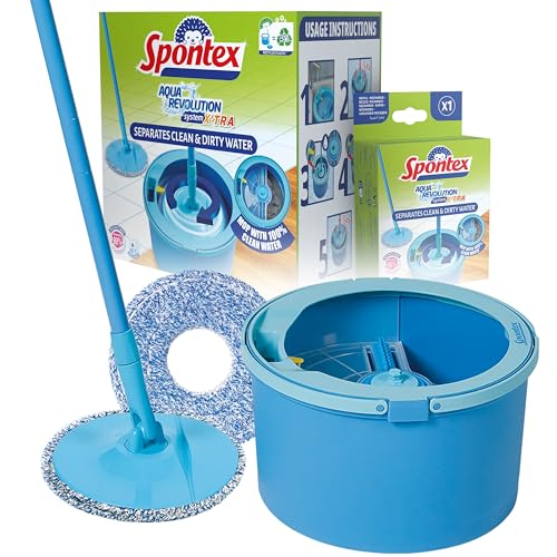 Spontex Aqua Revolution System...in Mop with Microfibre Refills - down 33.51% (£13.40) to £26.59 from £39.99