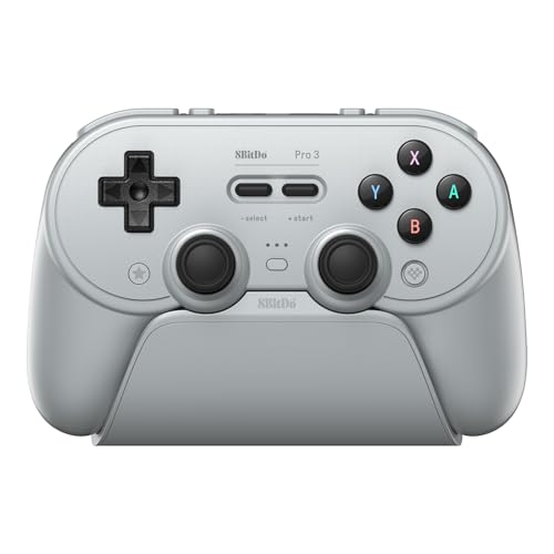 8BitDo Pro 3 Bluetooth Control...Apple, SteamOS, Android - Gray - down 9.99% (£3.47) to £31.25 from £34.72