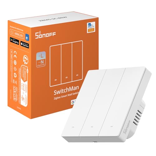 SONOFF Zigbee Smart Light Swit...ee Switch ZBM5 86-Type, 3 Gang - down 20.80% (£5.33) to £20.30 from £25.63