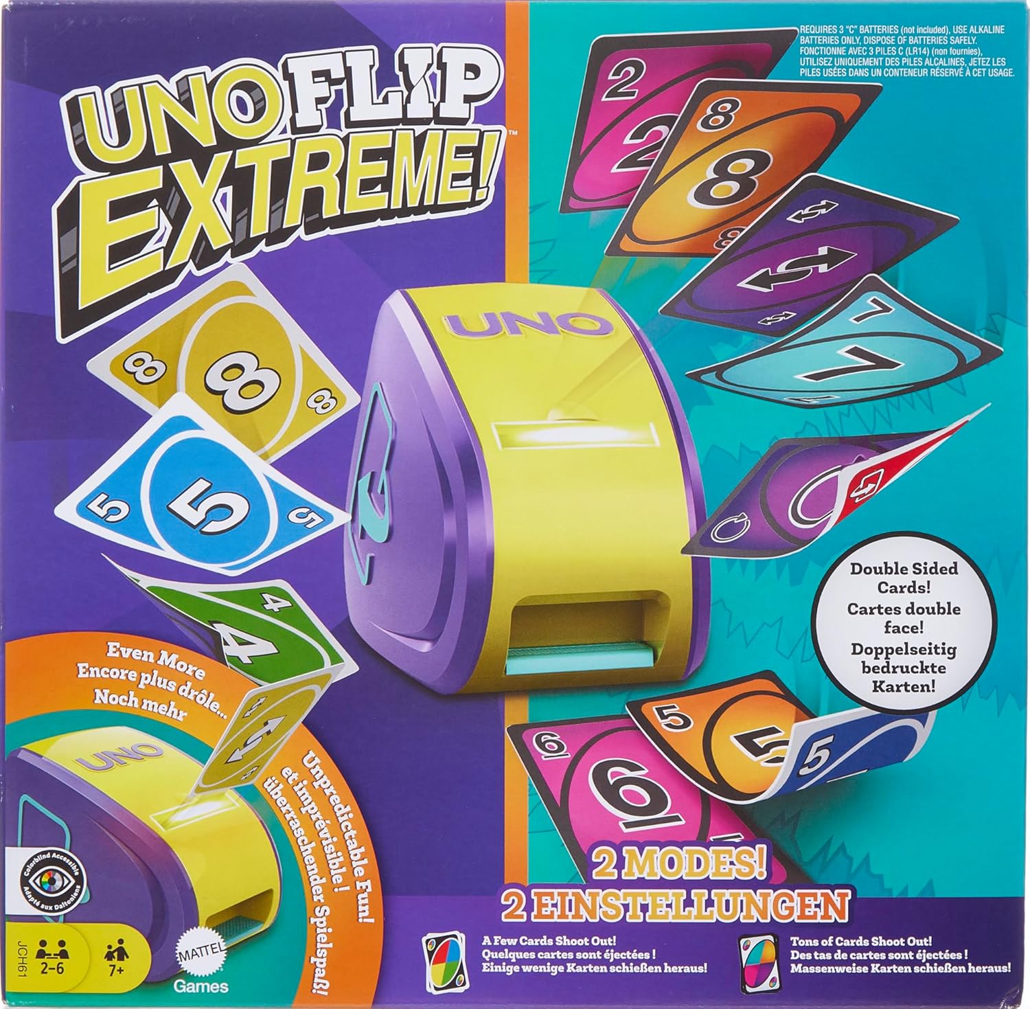 UNO Flip Extreme Card Game for...& Extreme in One Game! - JCH61 - down 48.50% (£16.00) to £16.99 from £32.99