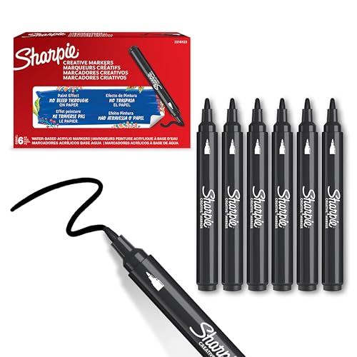 Sharpie Creative Marker Acryli...fting & Art Supplies | 6 Count - down 34.43% (£4.09) to £7.79 from £11.88