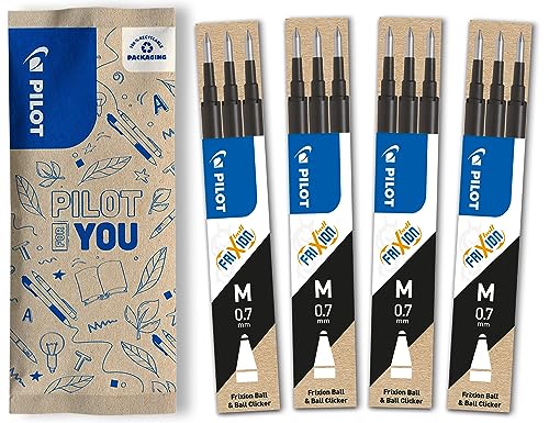 PILOT - Pack of 4 sets of 3 Re...k for Frixion - Medium - Black - down 31.26% (£6.12) to £13.46 from £19.58