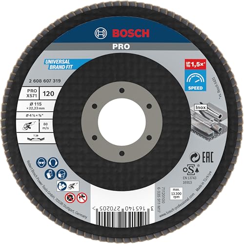 Bosch Professional 2608607319 ..., 1Fächersschleifs.B.f.M.115mm - down 55.94% (£3.11) to £2.45 from £5.56