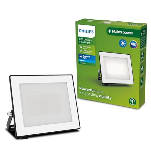 PHILIPS Lois Outdoor Floodlight, 30 W, 5000 K, Black​ - down 15.45% (£1.46) to £7.99 from £9.45