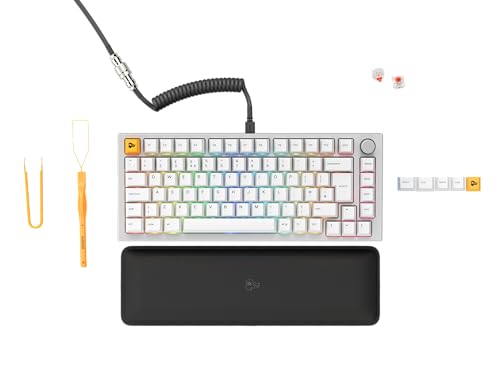 GLORIOUS Gaming GMMK PRO 75% -... English QWERTY Layout - White - down 48.57% (£113.30) to £119.99 from £233.29
