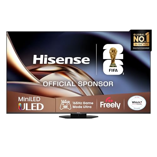 Hisense 85" 85U8QTUK MiniLED Q... with Freely, YouTube, Netflix - down 8.52% (£195.59) to £2,099.00 from £2,294.59