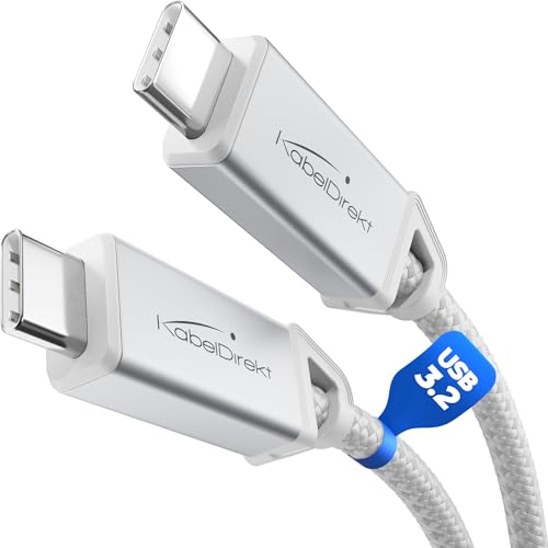 KabelDirekt – USB C Cable All-...Charging/Monitor Cable, White) - down 7.48% (£0.81) to £10.02 from £10.83