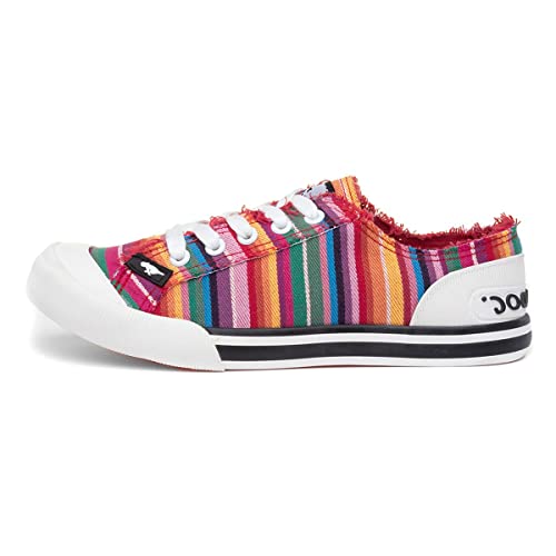 Rocket Dog Women's Jazzin Low-...s, Red Eden stripe, 3 UK 36 EU - down 49.76% (£12.43) to £12.55 from £24.98
