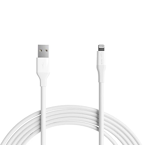 Amazon Basics USB-A to Lightni...ro Max, Plus, iPad, 3 m, White - down 68.89% (£6.62) to £2.99 from £9.61
