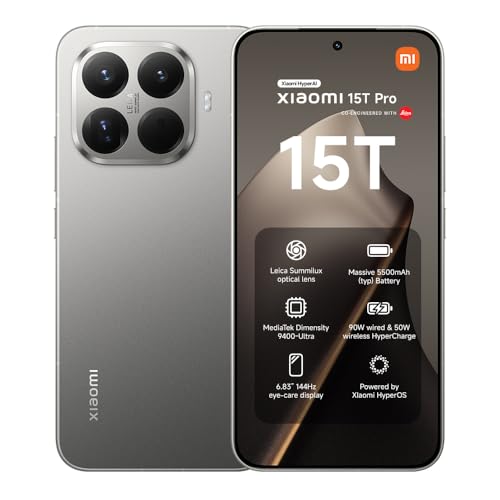 XIAOMI 15T Pro, Smartphone 12+... Not Included,2-years warranty - down 19.97% (£142.00) to £569.00 from £711.00