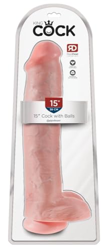King Cock 15" Cock with Balls Light 38 cm - down 10.01% (£5.56) to £50.00 from £55.56