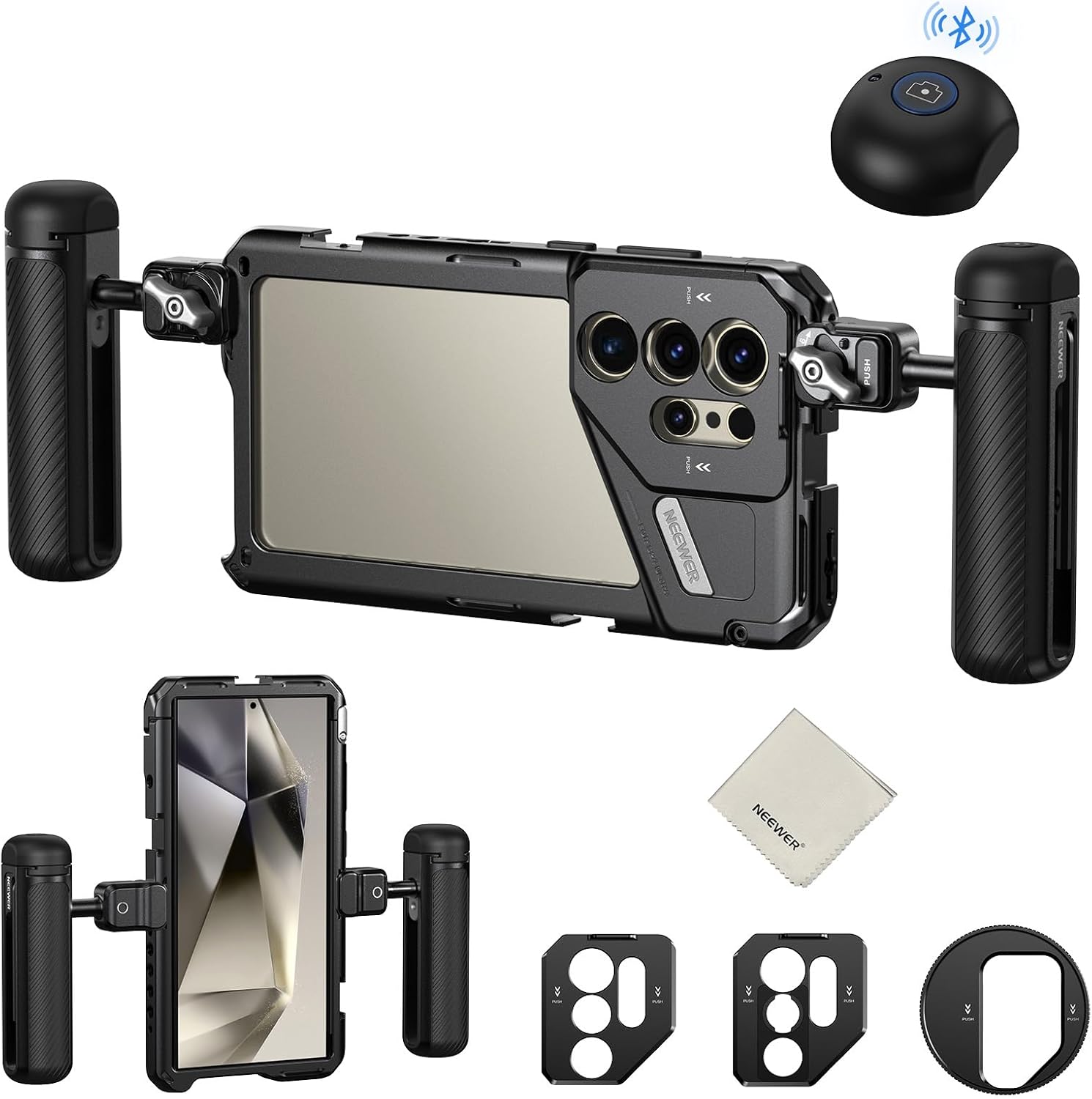 NEEWER PA042 S24 Ultra Phone C...te, T Mount Lens Adapter, Wipe - down 10.00% (£6.68) to £60.09 from £66.77