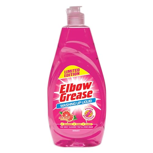Elbow Grease Washing Up Liquid (Pink Grapefruit, 600ml) - down 10.13% (£0.16) to £1.42 from £1.58