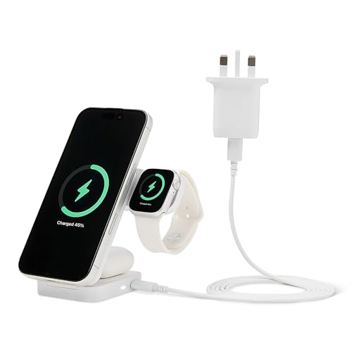 Amazon Basics 25W Qi2.2 Certif...rPods, with 45W Adapter, White - down 38.62% (£23.78) to £37.79 from £61.57