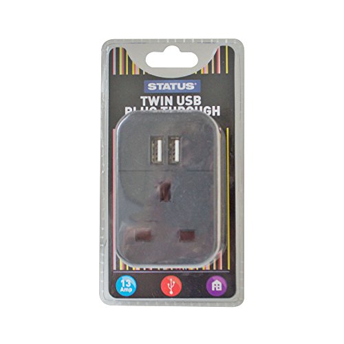 STATUS Multi USB Plug Adapter ... Plug Through | S2USBPTABL1PK3 - down 9.95% (£0.65) to £5.88 from £6.53