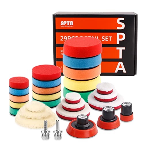 SPTA 29pcs 25mm/50mm/80mm Poli...lishing, Waxing, Sealing Glaze - down 48.84% (£26.37) to £27.62 from £53.99