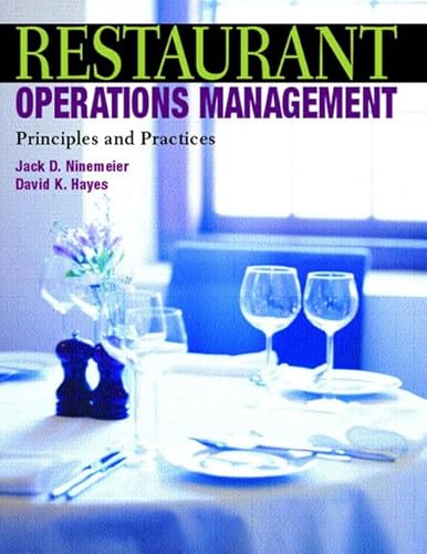 Restaurant Operations Management: Principles and Practices - down 9.99% (£3.70) to £33.35 from £37.05