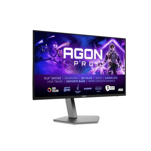 AOC AG326UDAM 31.5 inch UHD Mo...x 2.1 DP 1x 1.4 USB Hub) Black - down 26.47% (£180.00) to £499.99 from £679.99