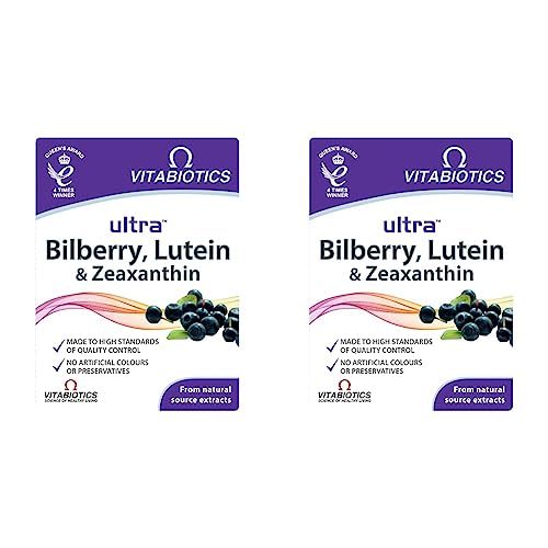 Vitabiotics Ultra Bilberry, Lu...nthin - 30 Tablets (Pack of 2) - down 47.50% (£9.50) to £10.50 from £20.00