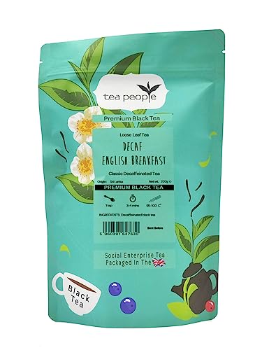 Tea People Decaf English Breakfast - 200g Refill Pack - down 19.47% (£3.54) to £14.64 from £18.18