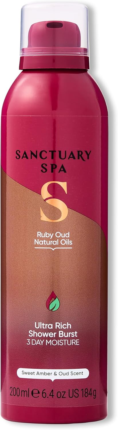 Sanctuary Spa Ruby Oud Shower ...Vegan Foaming Body Wash, 200ml - down 47.92% (£4.14) to £4.50 from £8.64