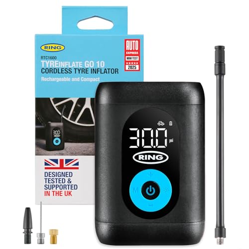 RING TYREINFLATE GO 10 Compact...- Measures in PSI, BAR and kPA - down 17.96% (£5.09) to £23.25 from £28.34