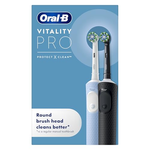 Oral-B Vitality Pro 2x Electri...s, 2 Pin UK Plug, Black & Blue - down 8.08% (£2.99) to £34.00 from £36.99