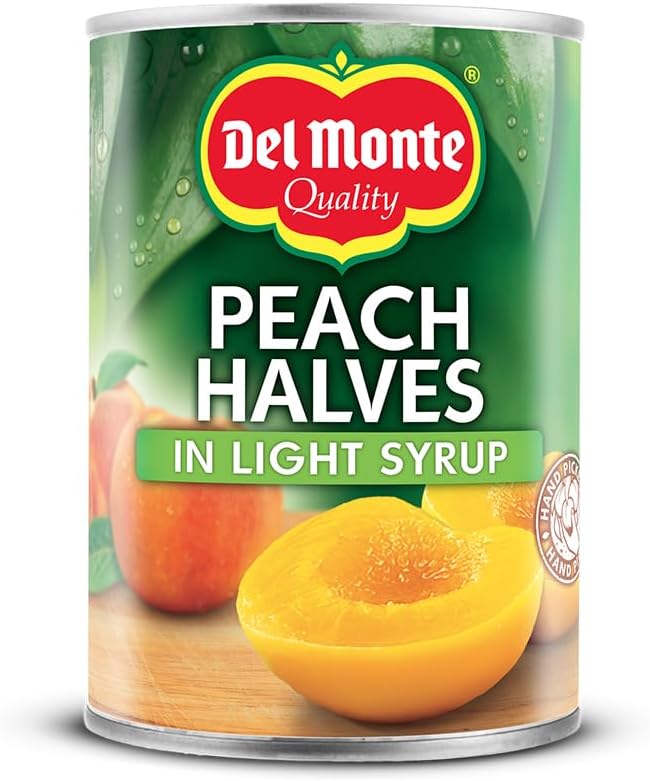 Del Monte Peach Halves in Syrup 420 g (Pack of 12) - down 7.97% (£0.94) to £10.85 from £11.79