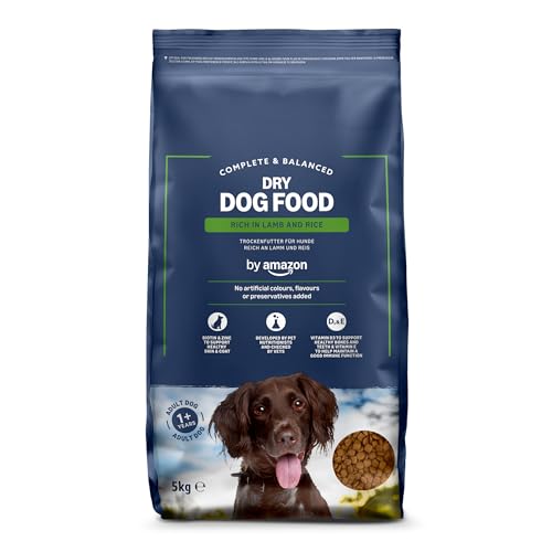 Amazon Brand - Solimo - Comple...n Lamb and Rice, 1 Pack of 5kg - down 49.09% (£6.18) to £6.41 from £12.59