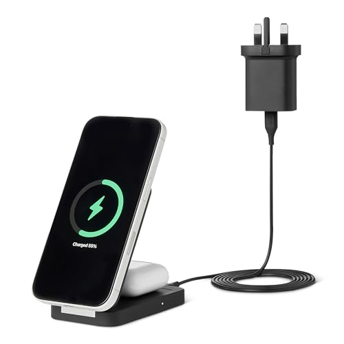 Amazon Basics 25W Qi2.2 Certif...rPods, with 45W Adapter, Black - down 35.77% (£15.29) to £27.45 from £42.74
