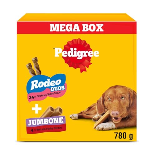Pedigree Rodeo Duos & Jumbone ...ti Mix, 780g Chews (Pack of 1) - down 47.23% (£3.58) to £4.00 from £7.58