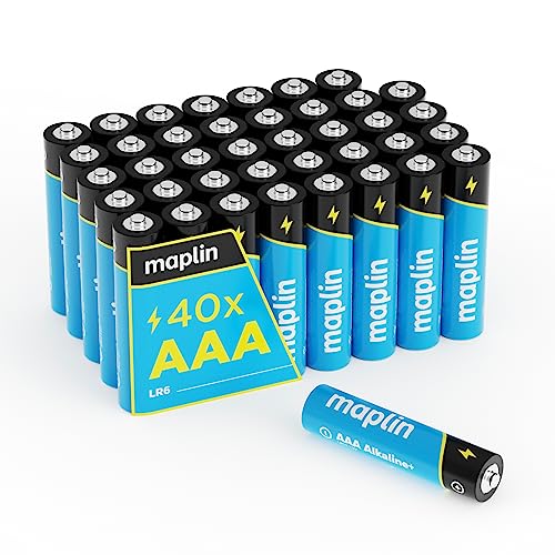 Maplin 40x AAA LR03 1.5V Alkal...ar Shelf Life High Performance - down 29.42% (£3.43) to £8.23 from £11.66