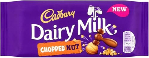Cadbury Dairy Milk Chopped Nut...y Hazelnuts, 95 g (Pack of 22) - down 9.99% (£3.08) to £27.75 from £30.83