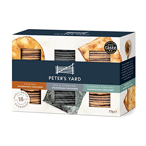 Peter's Yard Sourdough Cracker...ural, Rosemary Charcoal, 270 g - down 36.51% (£2.30) to £4.00 from £6.30