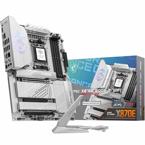 MSI MPG X870E EDGE TI WIFI Mot...x16, M.2 Gen5, Wi-Fi 7, 5G LAN - down 15.50% (£55.01) to £299.99 from £355.00