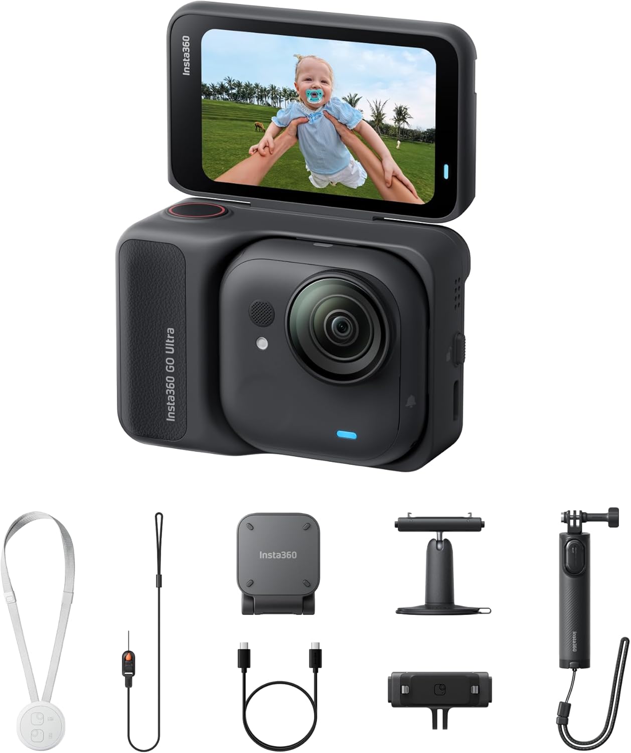 Insta360 GO Ultra Midnight Bla...ck Release Mount & Pivot Stand - down 4.67% (£18.63) to £380.37 from £399.00