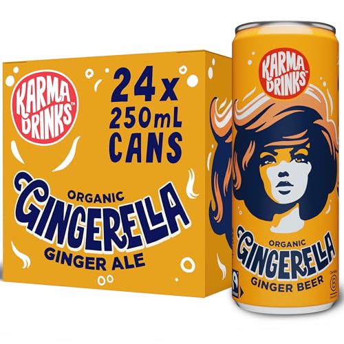 Karma Drinks Gingerella Ginger...ks, Fairtrade, Organic & Vegan - down 24.45% (£6.60) to £20.39 from £26.99