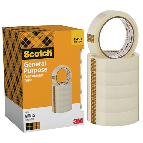 Scotch 508 Transparent Tape, P...g and Mending - Cardboard Pack - down 26.01% (£2.32) to £6.60 from £8.92