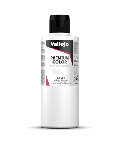 Vallejo AV Premium Color - 200ml - White Primer - down 7.89% (£1.01) to £11.79 from £12.80