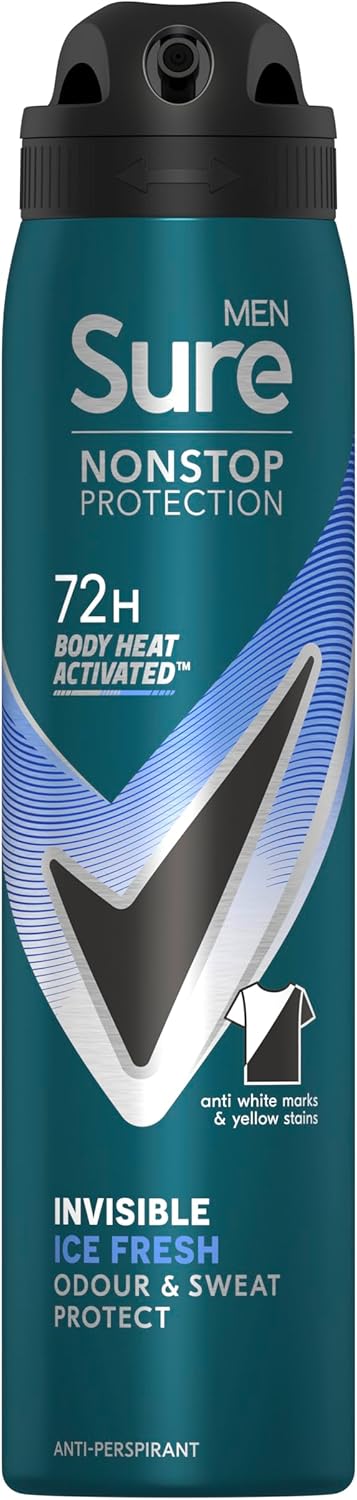 Sure Men Nonstop Protection In...ur and sweat protection 250 ml - down 36.84% (£1.05) to £1.80 from £2.85