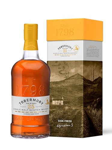 Tobermory 25 Year Old Hebridea...rrant Jam, Peach & Zesty Lemon - down 10.00% (£23.66) to £212.91 from £236.57