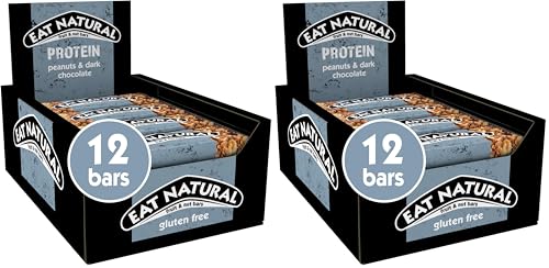 Eat Natural Protein Peanuts & ... Nut Bars 12 x 40g (Pack of 2) - down 33.33% (£8.00) to £16.00 from £24.00
