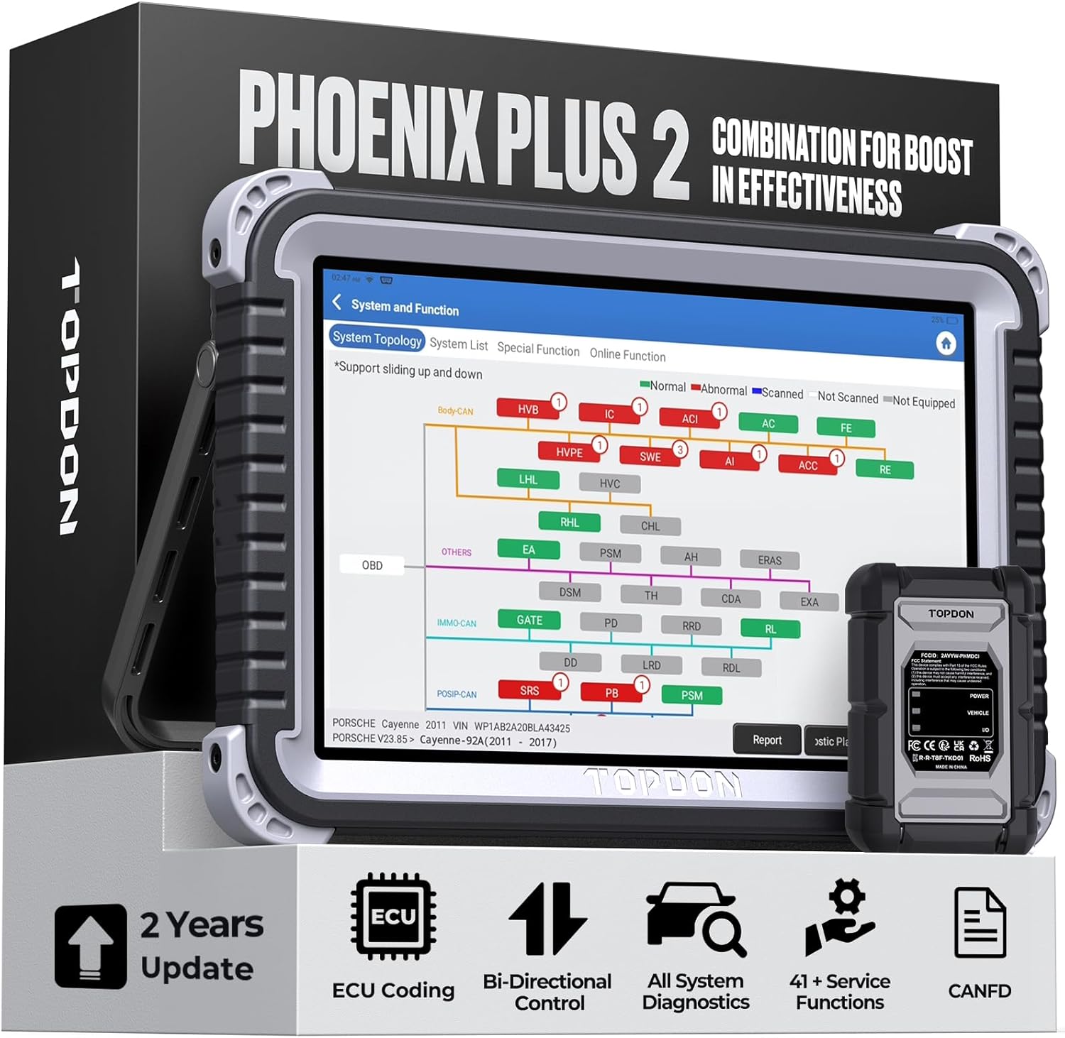 TOPDON Car Diagnostic Tool Pho...ol, FCA AutoAuth, Android 10.0 - down 9.67% (£96.38) to £899.99 from £996.37