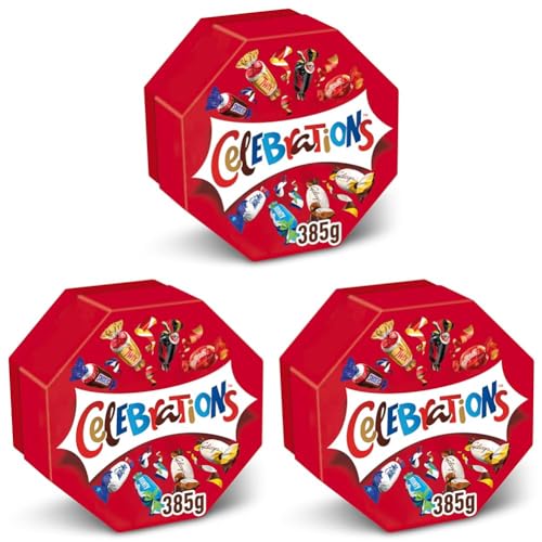 Celebrations Milk Chocolate Gi...ckers & More) 385g (Pack of 3) - down 7.14% (£1.50) to £19.50 from £21.00