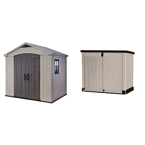 Keter Factor 8 x 6 ft Outdoor ...145.5 x 82 x 123cm Beige/Brown - down 10.75% (£88.83) to £737.17 from £826.00