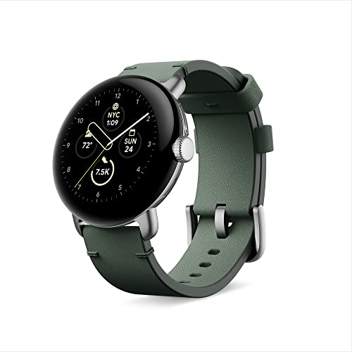 Google Pixel Watch Crafted Leather band – Green, Large - down 10.02% (£1.87) to £16.79 from £18.66